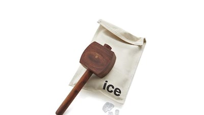 Spread cheers: With the holiday party season in full swing, this delightfully simple ice crusher will come in very handy. Ice Smasher, Dh110, Crate & Barrel, Mall of the Emirates and Mirdif City Centre, Dubai. Courtesy of Crate & Barrel