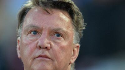 Manchester United manager Louis van Gaal looks on against West Ham United on May 10, 2016. (AFP/GLYN KIRK)