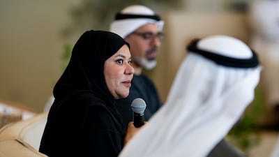 Sana Suhail, Minister of Family, attends the session