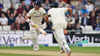 England's Rory Burns, left, and Haseeb Hameed added 135 runs for the first wicket. AP
