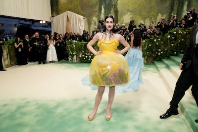 Amelia Gray wore a terrarium for the 2024 Sleeping Beauties: Reawakening Fashion Met Gala. Photo: FilmMagic
