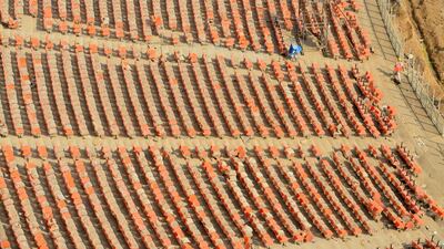 Organisers said it will take five months for work to be completely finished at the world's largest cricket stadium in Motera. AFP