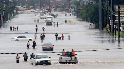 Flooding in Houston from tropical storm Harvey. Thomas B Shea / AFP Photo / August 27, 2017