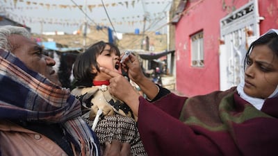 The UAE pledged Dh251m of aid to Pakistan in 2018, including its long-standing campaign to tackle polio in the country.