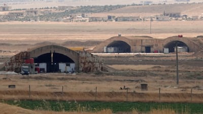Abu Dhuhur base near Aleppo. Reuters
