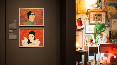 Popular singers and film stars from Egypt, Lebanon and beyond are the subjects of new exhibition in Beirut. Photo: Sursock Museum