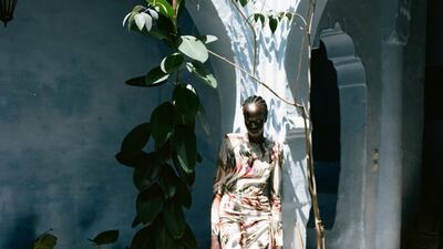 Dress, Dh12,507; boots, Dh3,974, both from Givenchy