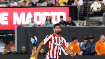 Costa finds the net for a fourth time. EPA