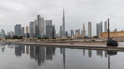 A rainy day in Dubai on January 27. Antonie Robertson / The National