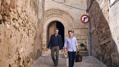 Steve Coogan and Rob Brydon in Trip to Spain. Courtesy Front Row Filmed Entertainment