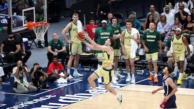 Will Magnay of Australia hits a lay up.