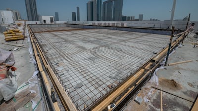 The 50-metre swimming pool under construction at Nord Anglia International School Abu Dhabi
