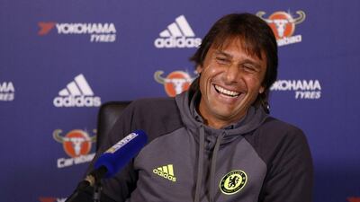 Antonio Conte addressed the media on Friday evening ahead of Chelsea's Premier League match against Manchester United on Sunday. Matthew Childs / Reuters