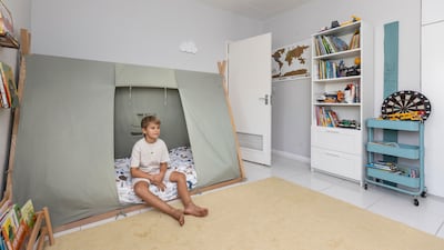My Dubai Rent Ana Seixas's home in Dubai where she lives with her husband Catalin Marin, and son Seth. Kids bedroom. Antonie Robertson/The National