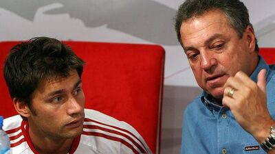 Abel Braga, right, says the defence continues to be a problematic area three years on from his earlier stint. Andre Forget / The National