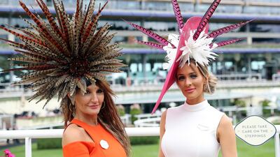 Racegoers during ladies day. Getty