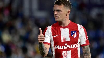 Kieran Trippier won the Spanish title with Atletico Madrid last season. AFP