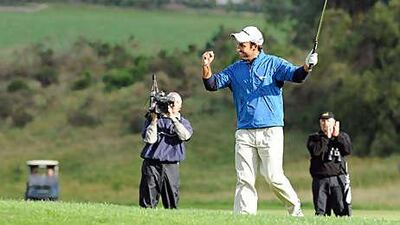 Edoardo Molinari on his way to victory yesterday - and a Ryder Cup wild card spot.