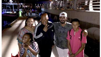 DJ Bliss, whose real name is Marwan Parham Al Awadhi, posted a picture of him alongside Simmons and his family, at what looks to be Dubai Marina. “Hung out with Rev Run and his family yesterday in Dubai filming an episode for their new show,” he said on Facebook. “Great conversations and good times. Thank You”.