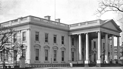 The exterior of the White House, photographed around 1900. Getty Images