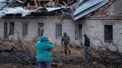 The site of a Russian missile strike in Dnipro, Ukraine. BMI expects Brent to average $78 next year. Reuters