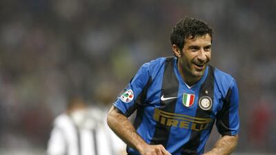 Luis Figo, during his time at Inter Milan, has announced he will run in the next FIFA presidential election. Luca Bruno / AP
