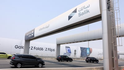 Salik's two new toll gates helped to boost revenue. Chris Whiteoak / The National