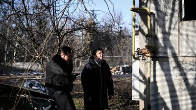 The aftermath of bombing in Chuguiv. AFP