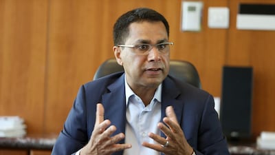 Faizal Kottikollon, founder and chairman of KEF Holdings at his office in DIFC in Dubai. Pawan Singh