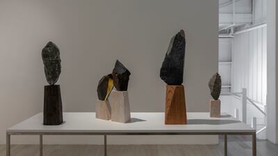 Like his paintings, they are rooted but also defy the idea of gravity