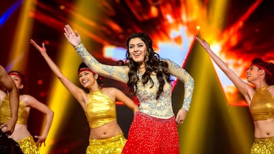 Hansika Motwani performs at Siima Awards in Sharjah in 2013. Courtesy Siima