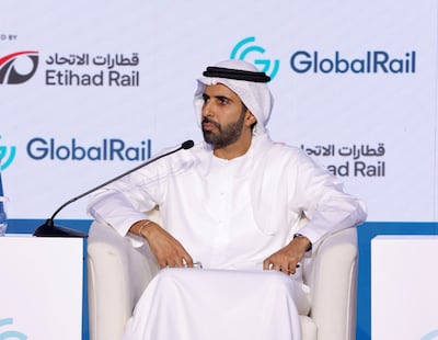 Omar Al Sebeyi, acting chief executive of Etihad Rail's freight section. Photo: Etihad Rail