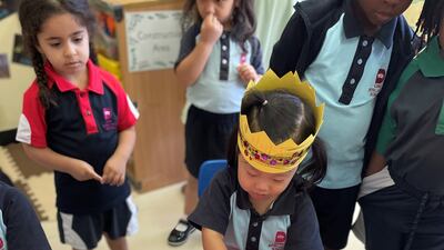 Pupils celebrated at Gems Royal Dubai School. Photo: Gems Royal Dubai School