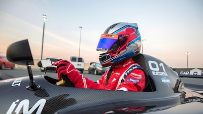 Its architect Matthew Hackett says it is designed to fill the 'missing gap between karting and formula-style cars'. Leslie Pableo for The National