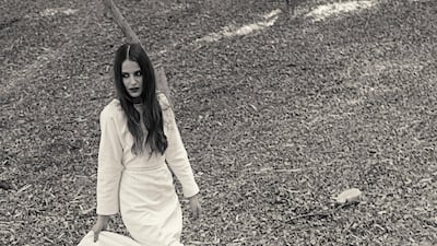 A COUNTRY PURSUIT: Photographer: John Pocock; Fashion Director: Katie Trotter; Stylist: Nadia El Dasher; Location: The Royal Stables, Abu Dhabi White dress, Essa at S*uce. Shoes, Salvatore Ferragamo.