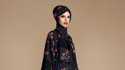 The educational and creative process of designing abayas is an evolving one for the designers, who have visited the UAE on previous occasions and count regional royals and VIPs among their clients. Courtesy Dolce & Gabbana