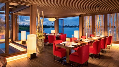 The dining area at Zuma Maldives