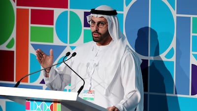 Mohamed Khalifa al Mubarak, Chairman, Department of Culture and Tourism makes his opening remarks at the Culture Summit.
