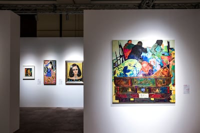 Anas Albraehe's artwork Untitled. Victor Besa / The National