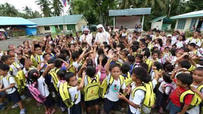 Emirates Red Crescent (ERC) inaugurate eight schools in the Samar province of the Philippines. Wam
