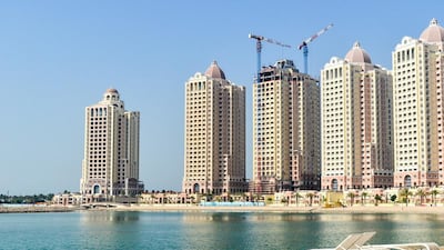 Residential buildings on Pearl-Qatar island, where UDC will build new towers. JB Dodane / Alamy
