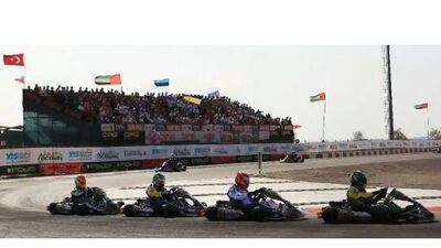 Bigger grids, like the ones seen at the Rotax Max Challenge Grand Finals in Al Ain, is the appeal of racing in Europe for Middle East drivers.