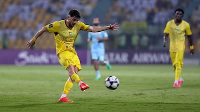 Pedro Malheiro scores for Al Wasl to make it 1-1. Chris Whiteoak / The National