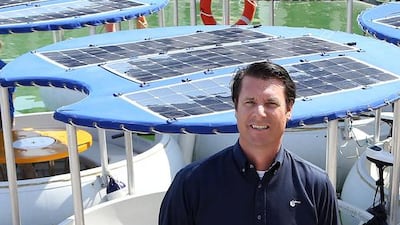 Berend Lens van Rijn is a champion of houseboat living for the UAE. Pawan Singh / The National