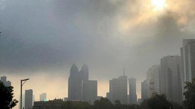 Dust and sand are forecast for much of the UAE on Sunday. Rajesh Korde / The National