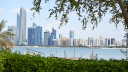 The Abu Dhabi skyline. Sovereign wealth funds have been instrumental in helping the UAE transform its economy. Khushnum Bhandari / The National