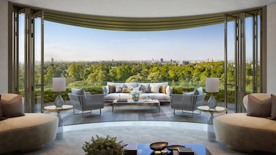 £60 million penthouse at £530 million Park Modern overlooking Hyde Park. View over Hyde Park. Photo: Fenton Whelan