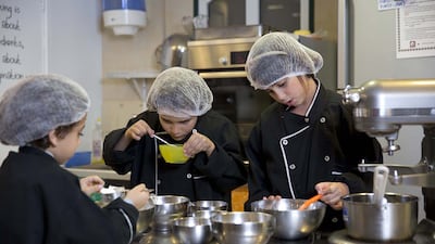Cookery classes for children at KidZania. Courtesy KidZania