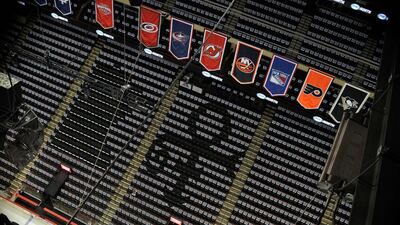 Another Minnesota team, the National Hockey League’s The Minnesota Wild displayed Prince’s symbol on the seats in its grandstand and played his songs after every goal in game six of the Western Conference First Round against the Dallas Stars during the NHL Stanley Cup Playoffs. Hannah Foslien / Getty Images / AFP