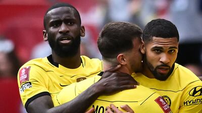 Ruben Loftus-Cheek celebrates with teammates. AFP